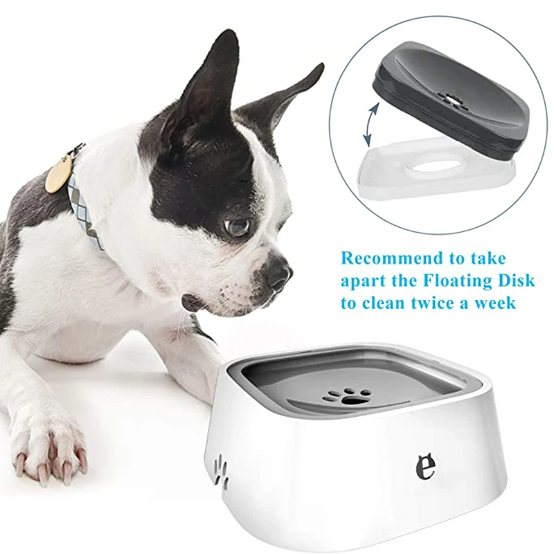 1.5L миска для собак Пластик плавающий Поильник поперечной устойчивости собака