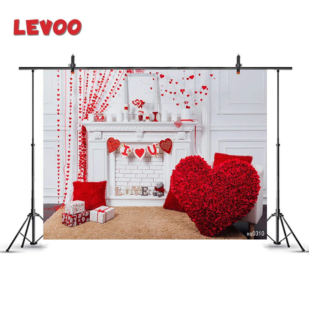 LEVOO фотография Фон День Святого Валентина Любовь Сердце розы камин фото зона фон
