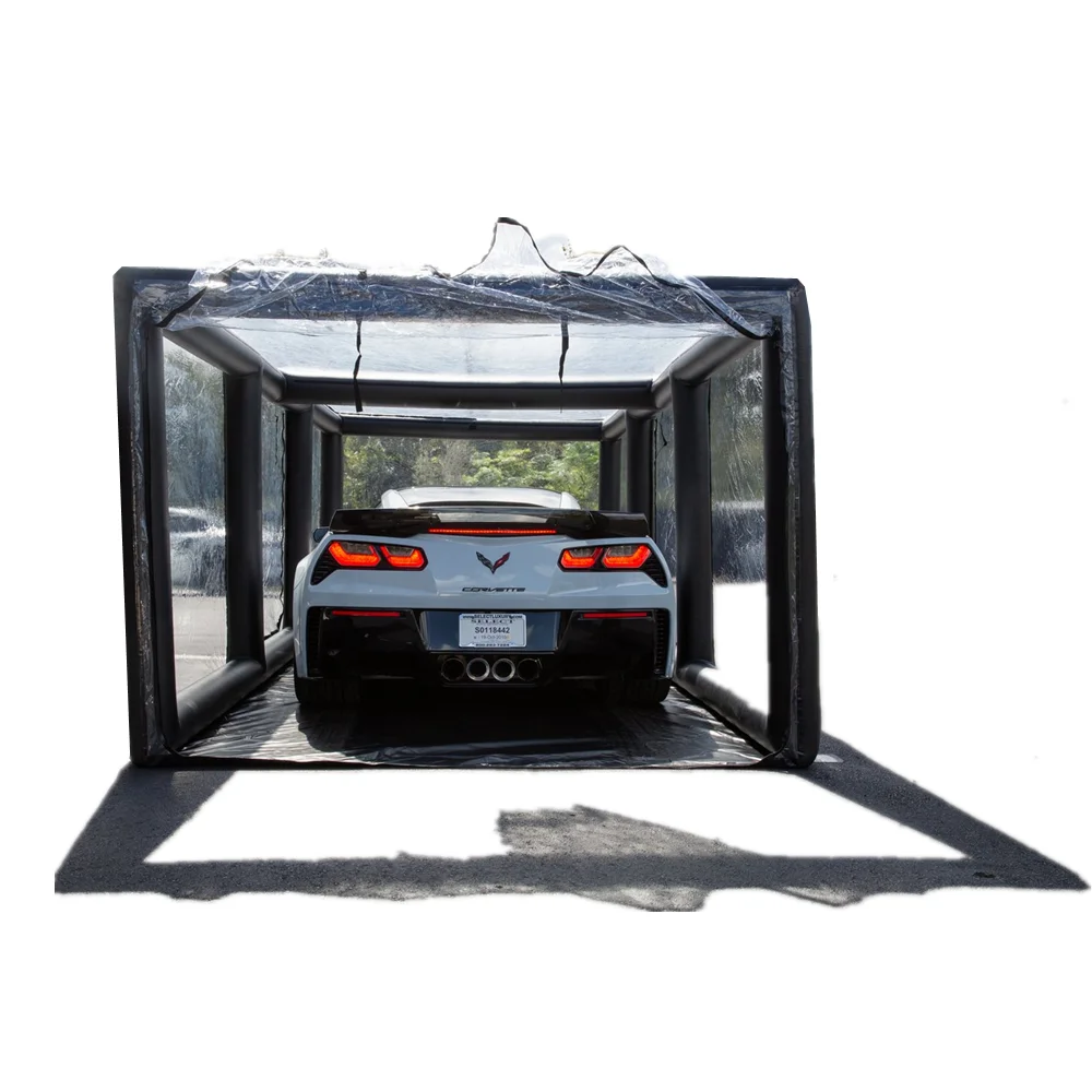 

High Quality New Stylish Waterproof PVC Material Inflatable Car Cover Vehicle Floor Mounted Enclosure