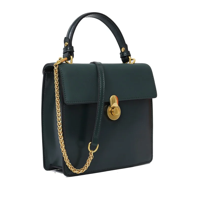 

2021 genuine leather women's bag handbag messenger cow leather bag women's chain shoulder bag Korean women's wallet