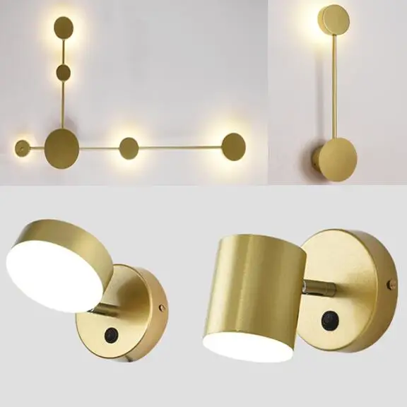 Минималистичный креативный длинный настенный светильник современный