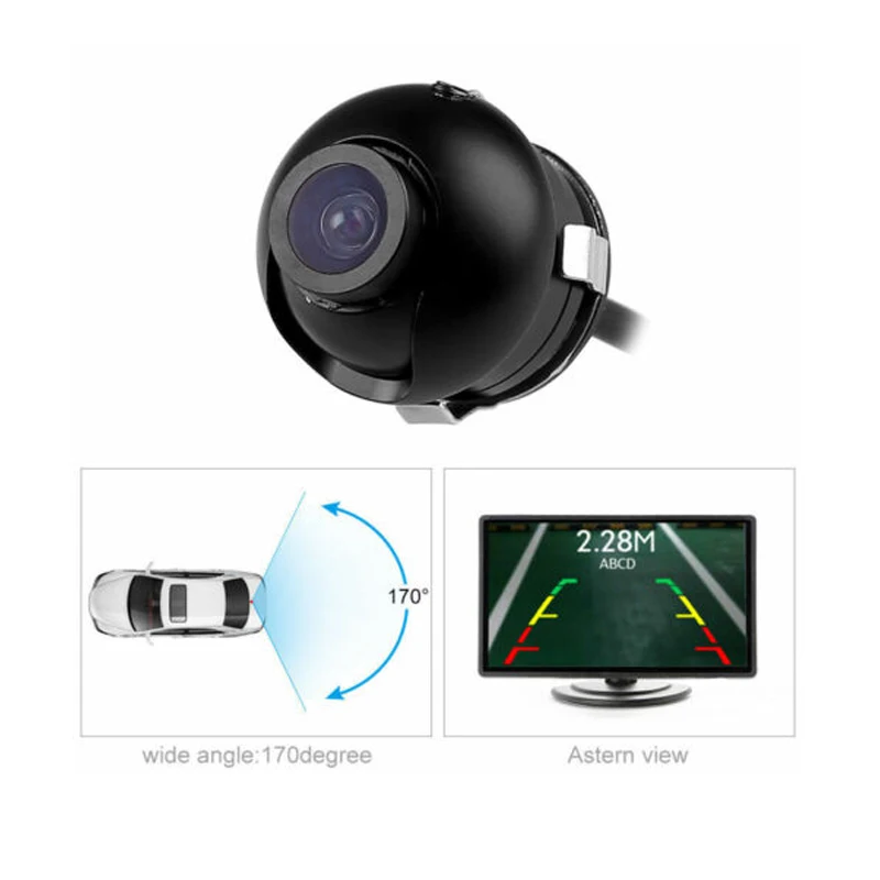 

Car Rear View Camera HD Mini 360° HD Reverse Parking Cam Backup Night Vision Car Waterproof Parking Monitor Auto Accessories