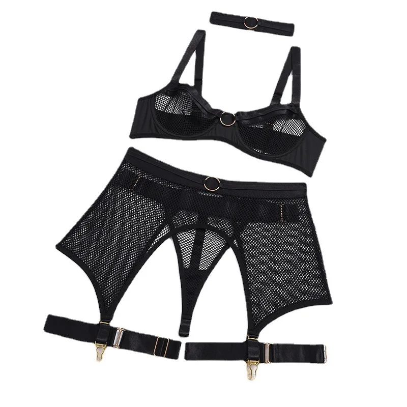

Sexy lingerie four-piece mesh sexy ladies underwear sexy lingerie for women erotic lingerie set sexy cosplay