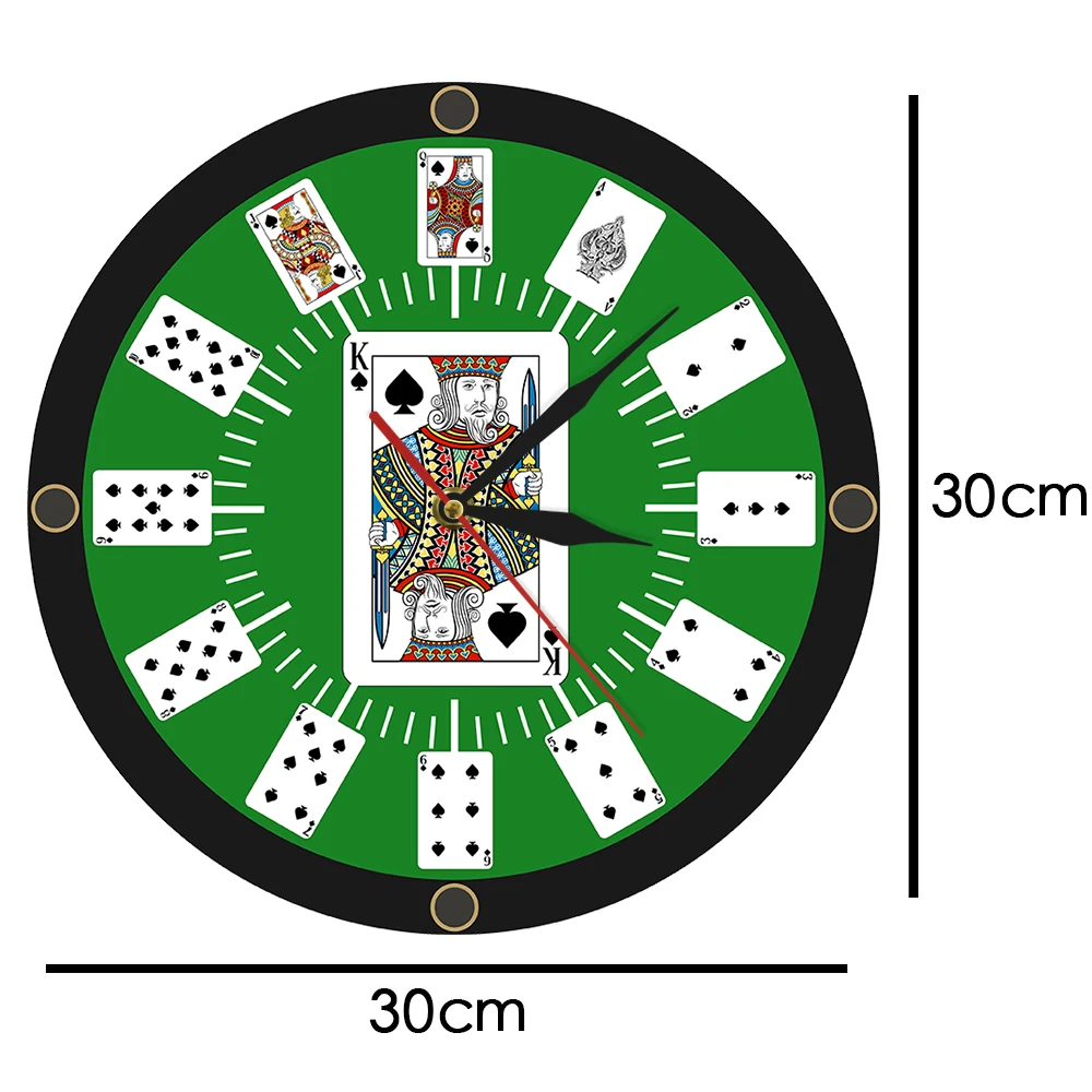 Техасские настенные часы для покерных игр казино мостов украшение комнаты
