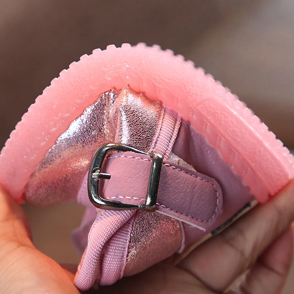 Детские зимние ботинки обувь для маленьких девочек и мальчиков со