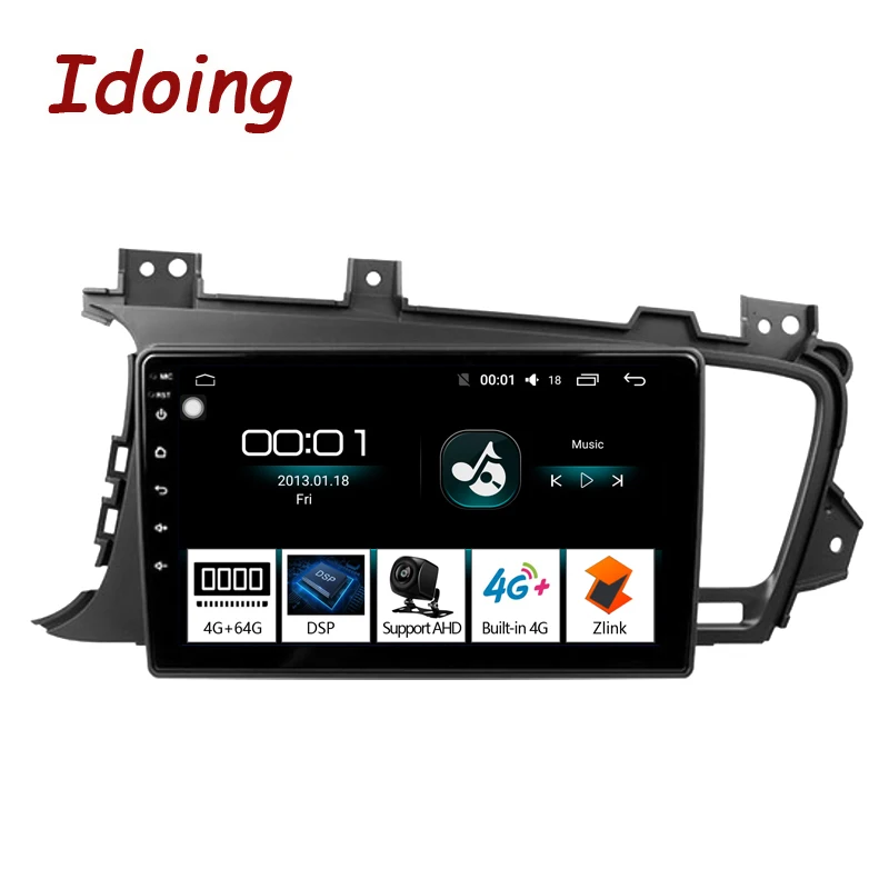 Idoing " Android 8,1 Автомобильный gps мультимедийный плеер для Kia K5 Optima 3 TF 2011- gps навигация Радио Видео плеер нет 2 din DVD