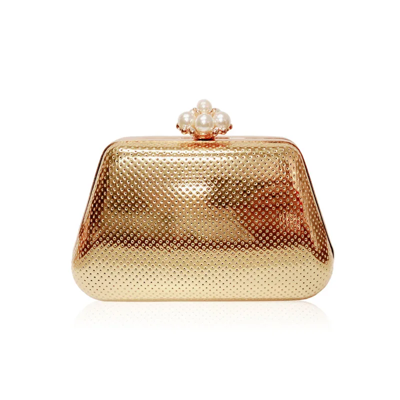 Женские сумки клатчи золотого и серебряного цвета Роскошная вечерняя сумочка