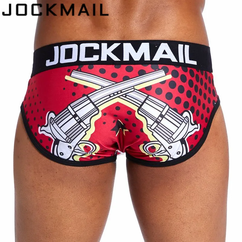Jockmail трусы мужское нижнее белье сексуальное с мультяшным принтом мужские Calzoncillos
