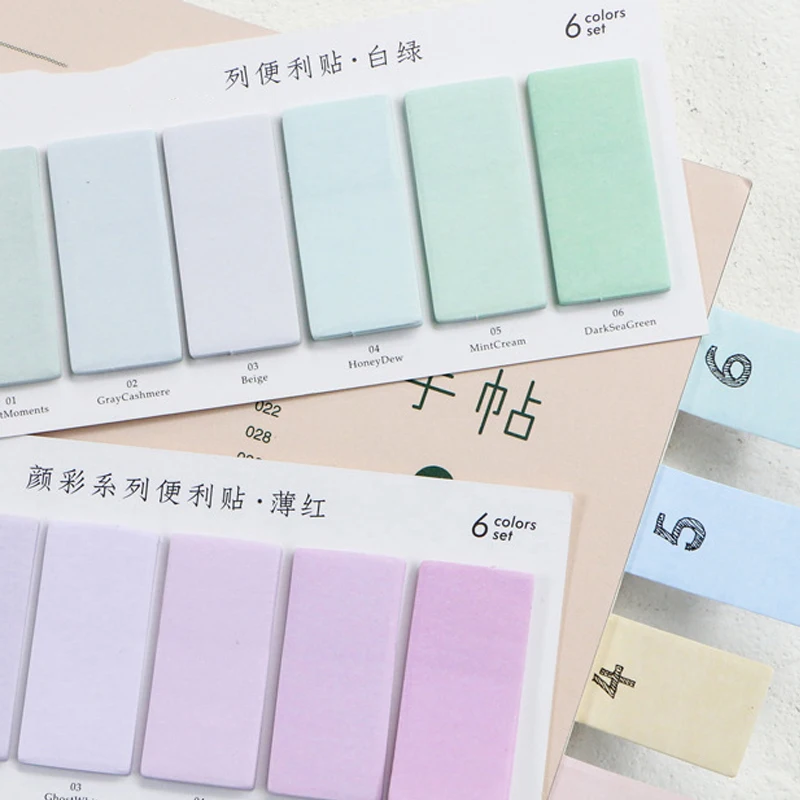 120 Sheets Creative Colorful Memo Pad Sticky Notes Paper Index Bookmark Notebook Stationery School Office Supplies |