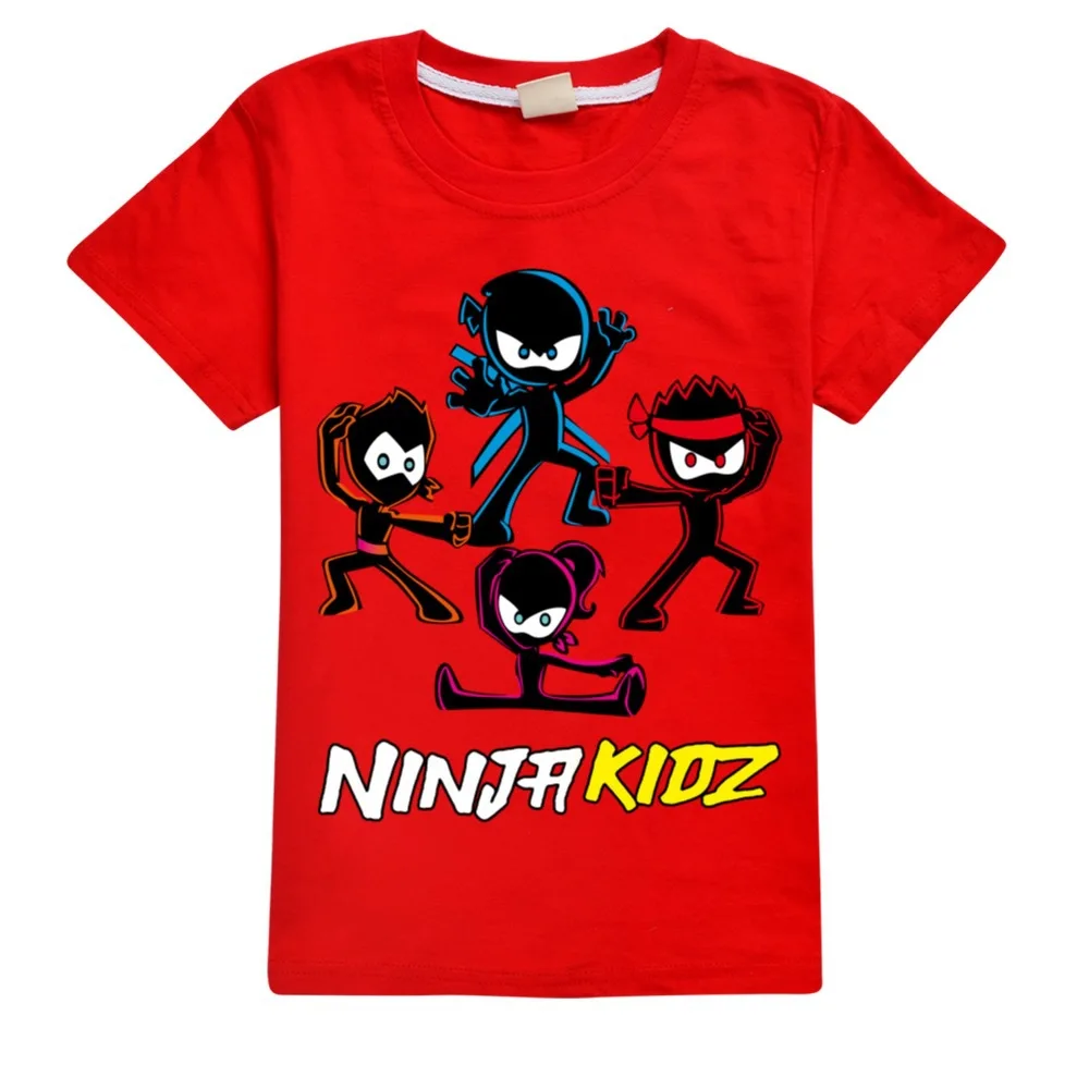 NINJA Кидз Летняя одежда для маленьких девочек 2021 подростков хлопковая мальчиков
