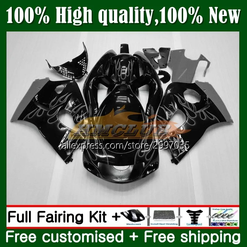 

Bodys For SUZUKI SRAD GSXR750 GSXR 600 750 8No.138 GSXR600 96 97 98 99 00 GSX-R750 1996 1997 1998 1999 2000 Fairing Grey flames