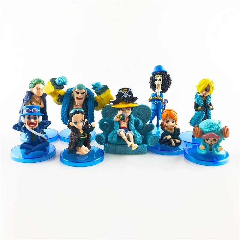 

Экшн-фигурки Луффи Зоро Нами, One Piece, 20 юбилей, игрушки для детей, подарок на день рождения, коллекция фильмов для фанатов, 9 шт.