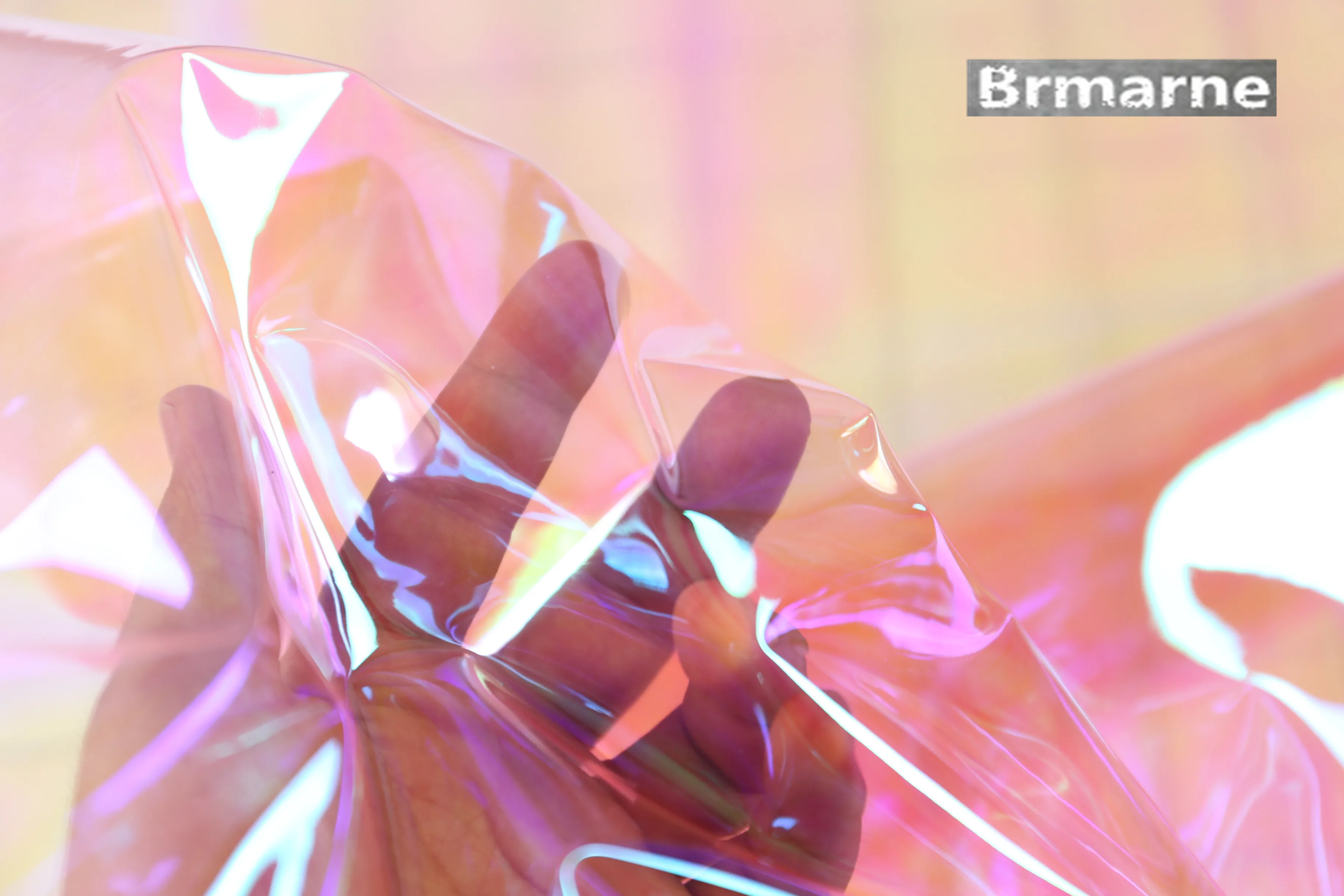 50cm*122cm/piece Transparent high-gloss raincoat waterproof tpu film diy handmade fabric