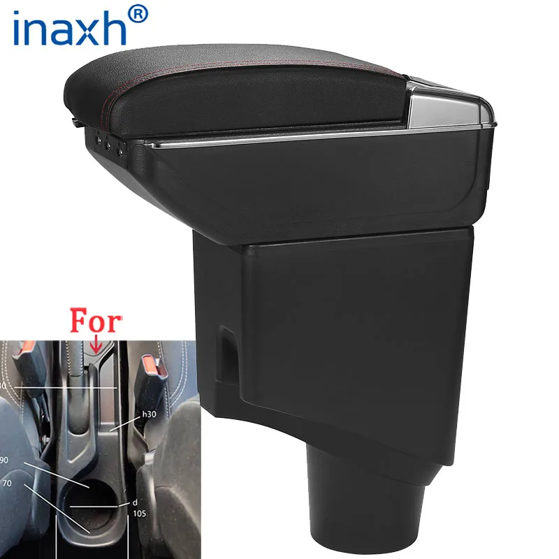 

For Toyota Yaris Armrest For Toyota Yaris hybrid Car Armrest box 2021 2020 2019 2018 Retrofit parts Interior Storage box USB LED