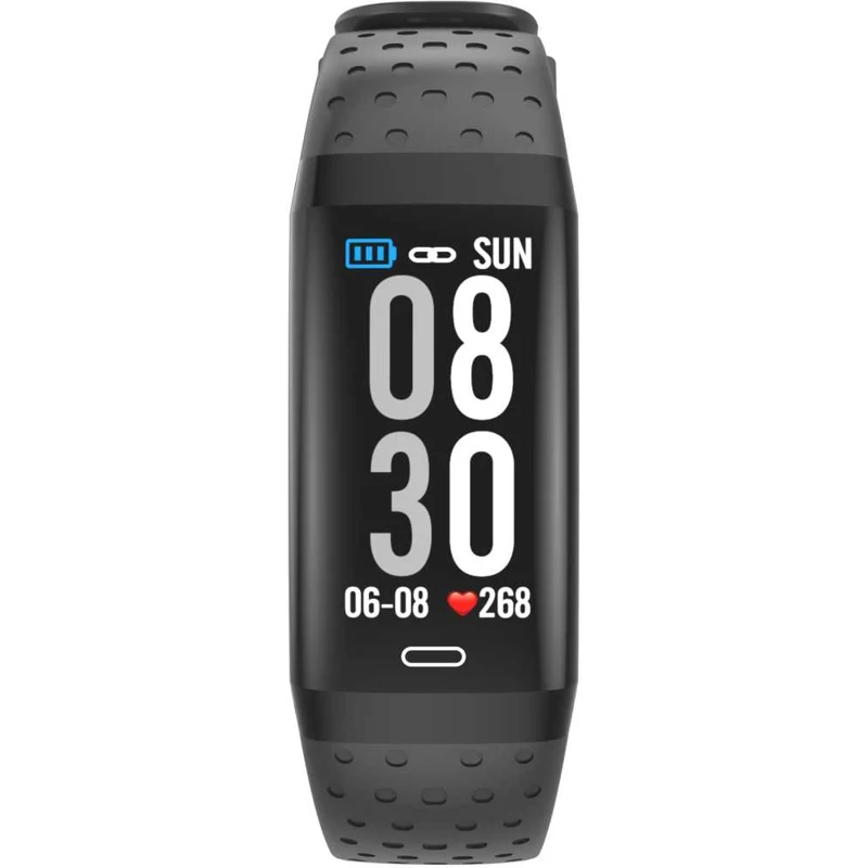 Умный браслет DIGMA Force A6 0,96 "черный" / (a6b) Фитнес-браслеты часы Smartwatch для мужчин и женщин, электрический запястье взрослого.