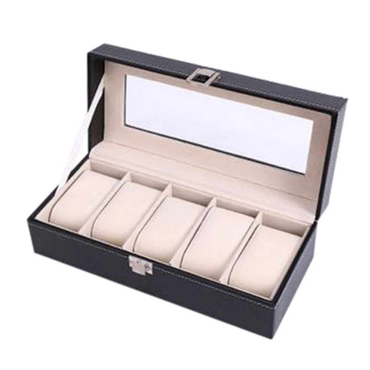4/5/6/8/12 Grids PU Leather Watch Box Case Professional Holder Organizer For Clock Watches Jewelry Boxes Display New | Дом и сад