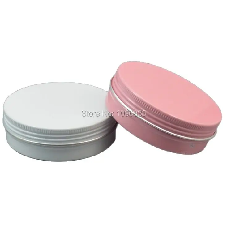 100 г алюминиевая банка мл Косметическая металлическая коробка розовый цвет белый