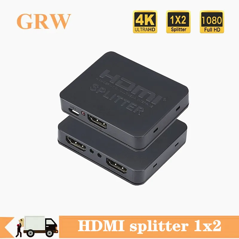 Full HD 1080p 4K HDMI сплиттер переключатель конвертер 1 вход 2 выхода двойной дисплей для