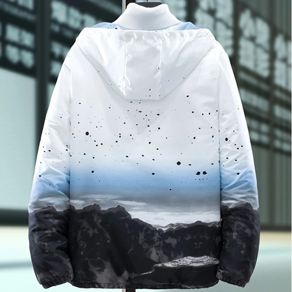 Covrlge Men's Padded Jacket Men Autumn Winter Korean Version Trend Cotton-padded Coat Men's Thickened Jacket Streetwear MWJ222