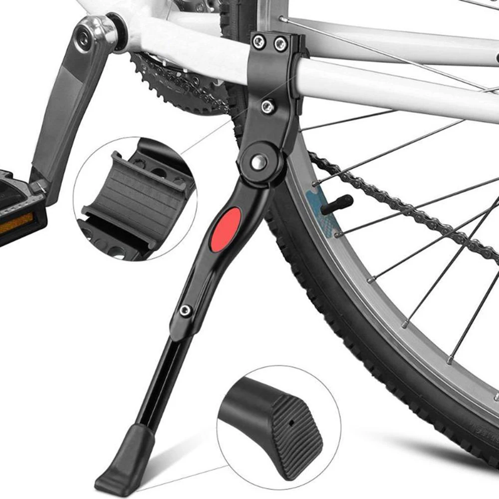 Universal Adjustable MTB Bike Cycling Parking Kick Stands Leg Rack Brace Mount Side Support Bicycle Parts Accessories | Спорт и