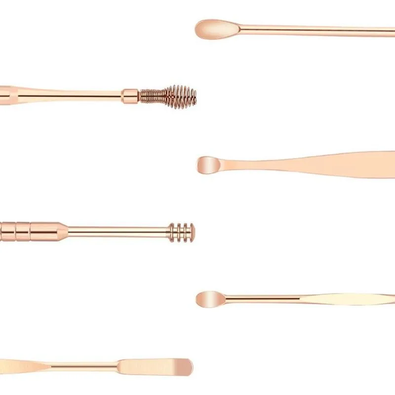 

7pcs/Set Ear Cleaner Set Ear Cleaning Earpick Ear Wax Remover Ear Curette Ear Spoon Earpick Set Ear Cleaning Tools