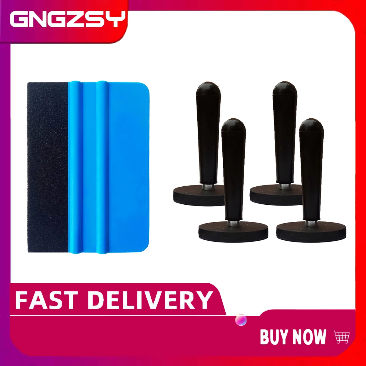 Виниловое оборачивание для квадратный скребок набор с магнитным держателем