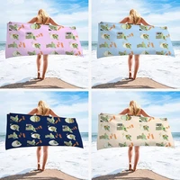 14070cm large microfiber cute print beach towel beach wraps swimming wiping beach seat towel bath towel