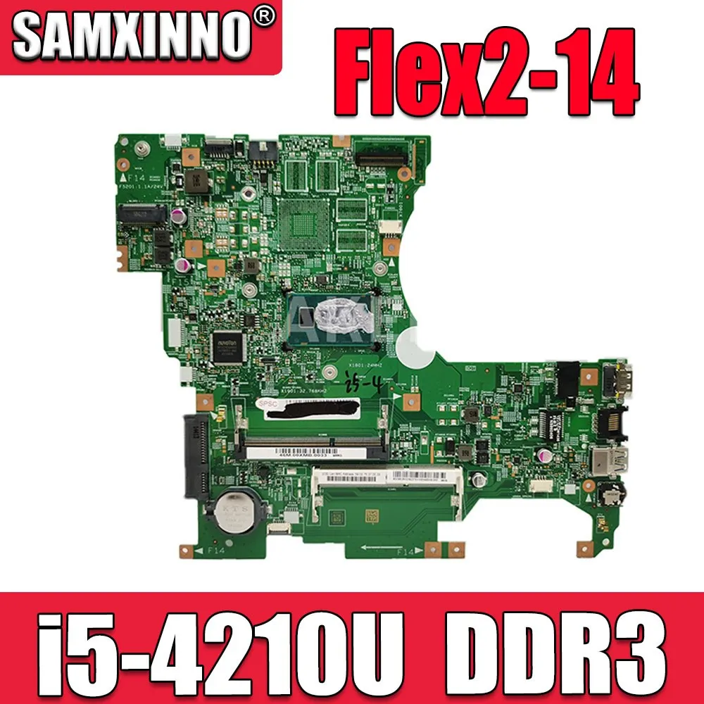 

Бесплатная доставка FRU: 5B20G36275 для Lenovo Flex2-14 Материнская плата ноутбука LF14M 448.00X01.001 i5-4210U DDR3 100% полностью протестирована