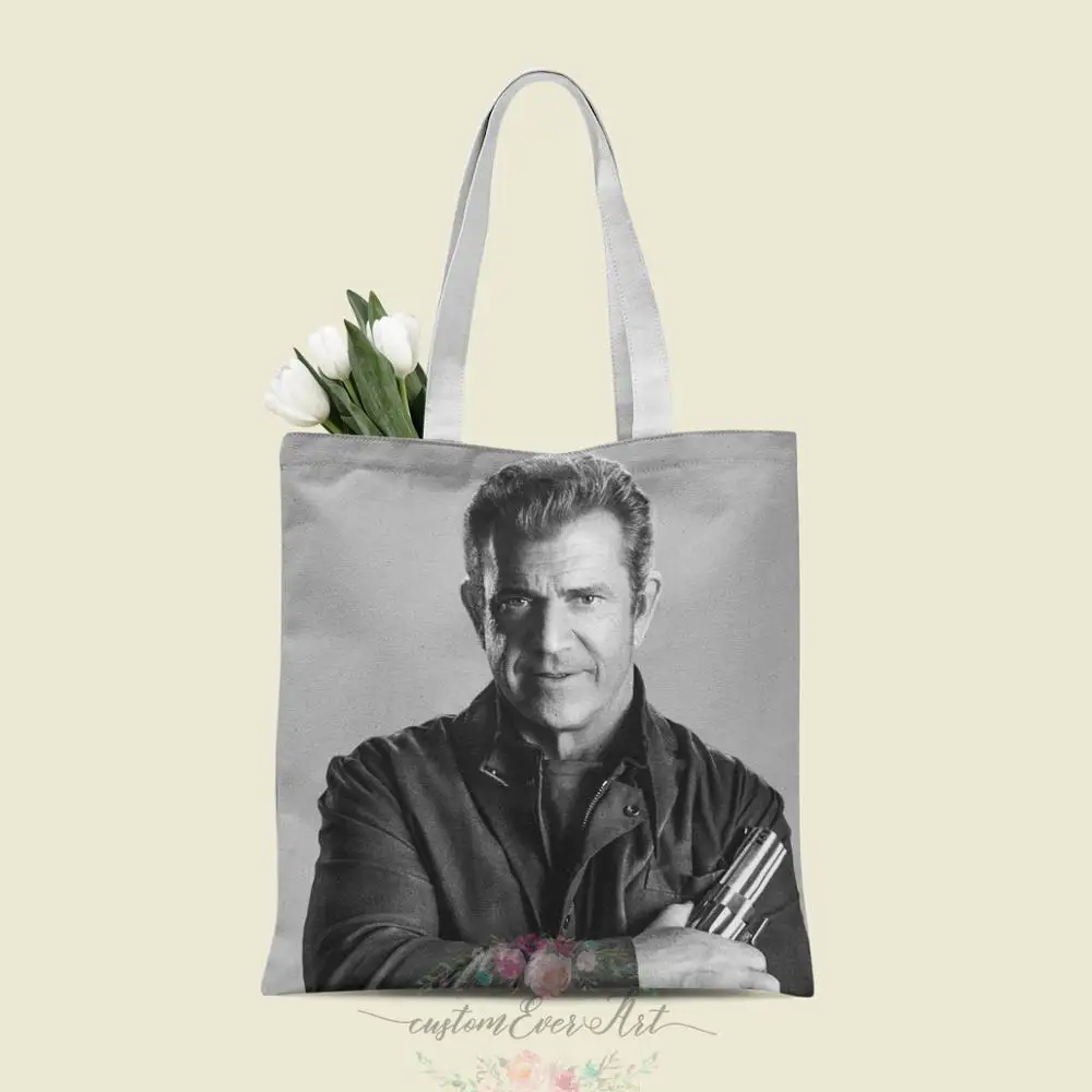 

Mel Gibson tote bag custom canvas tote bags for women for teacher Birthday Bags Gift Bag personalized gifts