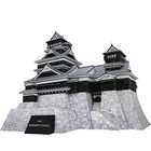 Япония, Кумамото, замок, мини 3D бумажная модель дома, бумажная поделка, DIY искусство, оригами, строительство для подростков и взрослых, ручная работа, игрушки