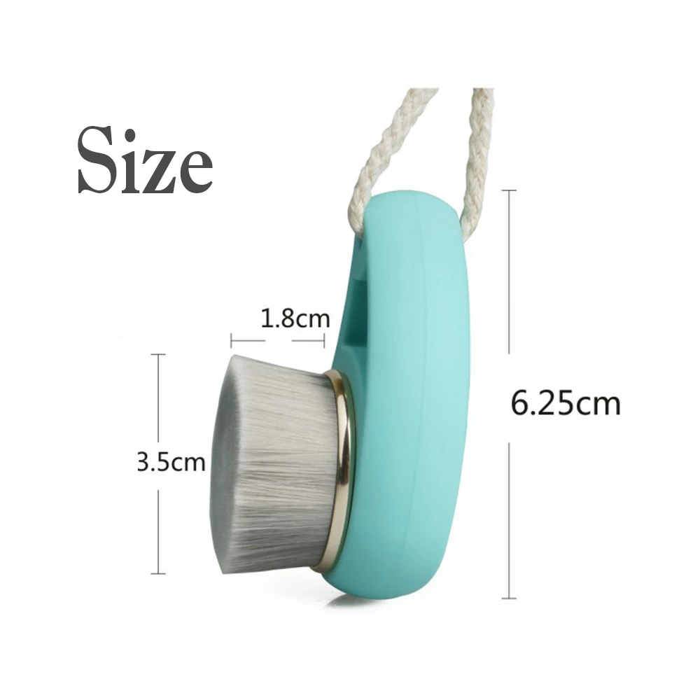 Щетка для лица с бамбуковым углем из мягкого волокна очистки пор уход за лицом