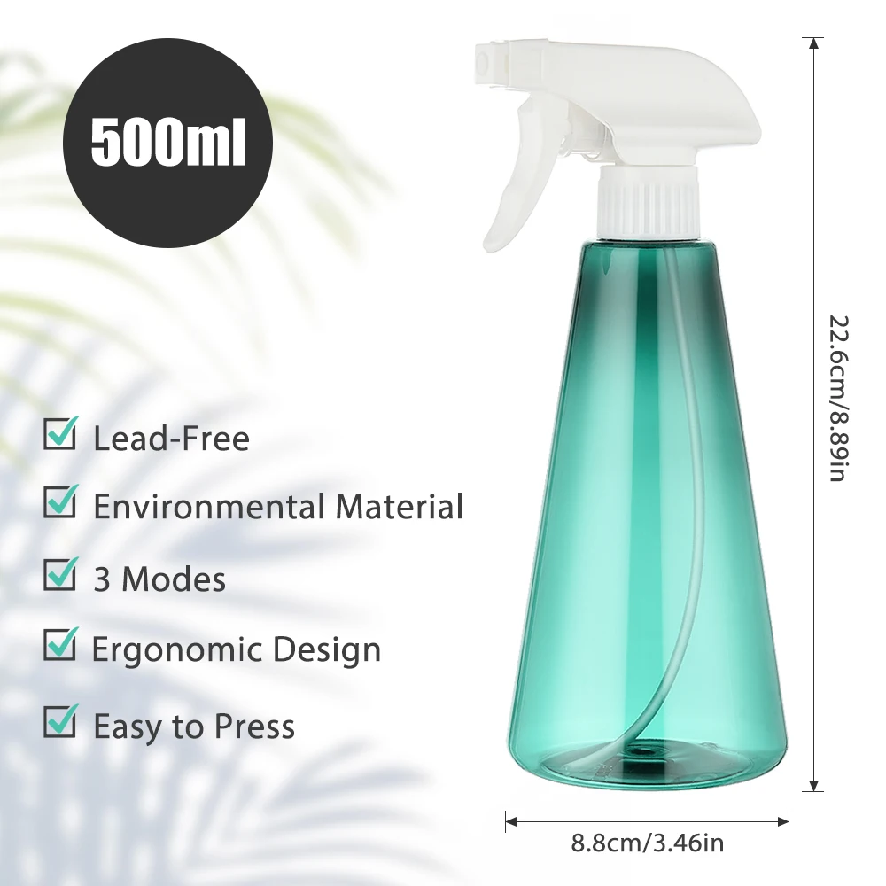 500 мл Пластик распылительных бутылочек с 2 насадка триггер опрыскиватель пустые