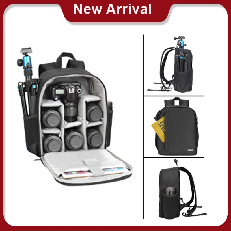 

Многофункциональный рюкзак для цифровой зеркальной камеры, водонепроницаемая сумка, уличный Чехол для фотокамеры Nikon, Canon, sony