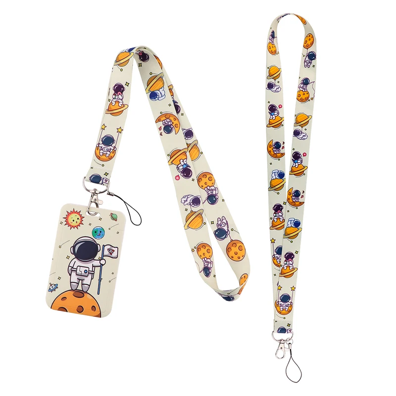 

Шнурок AD1535 для ключей с космосом, милый шейный ремешок для ключей, звеньевой шнурок для ключей, «сделай сам»