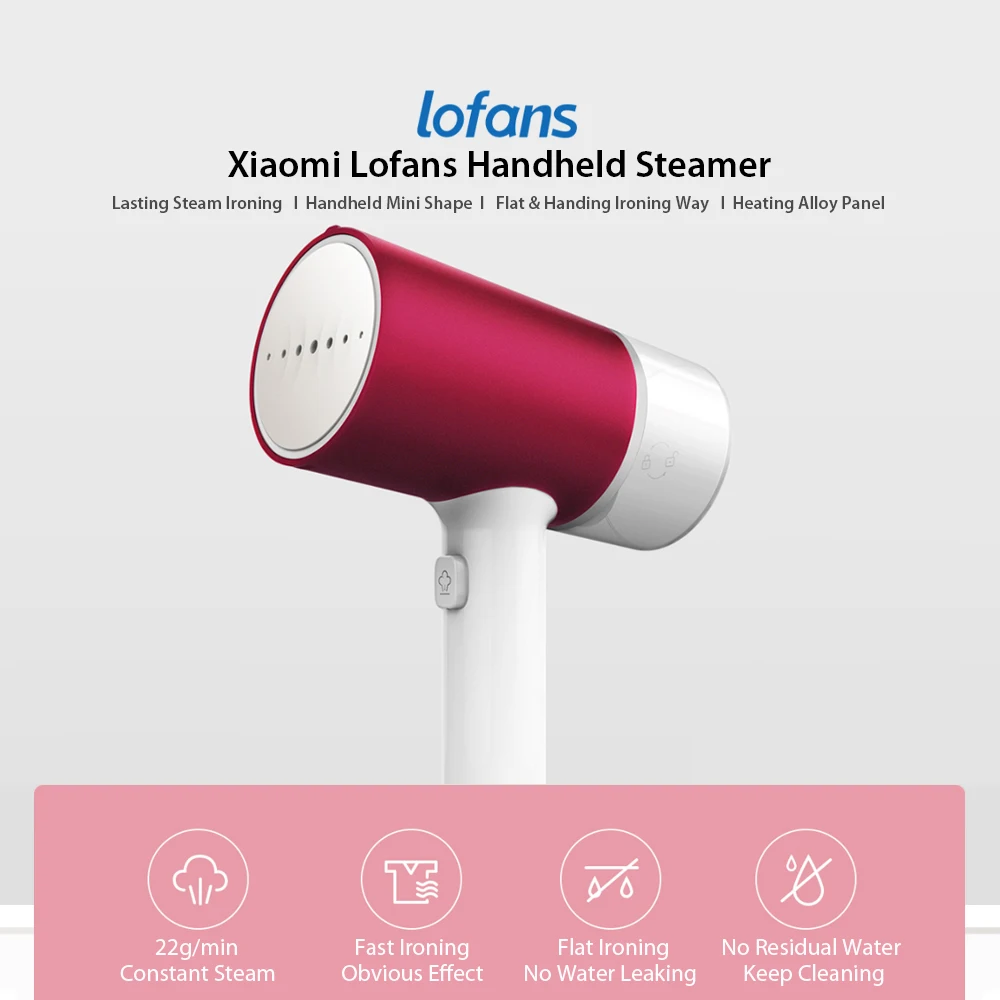Xiaomi Lofans портативный отпариватель стальная ткань Паровая глажка щетка бытовой портативный отпариватель для одежды для путешествий Одежда для удаления морщин