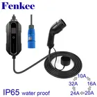 Зарядное устройство для электромобилей Тип 2, 32 А, портативное зарядное устройство для электромобиля, вилка CEE, 220-240 В, автомобильный зарядный кабель, IEC 62196-2