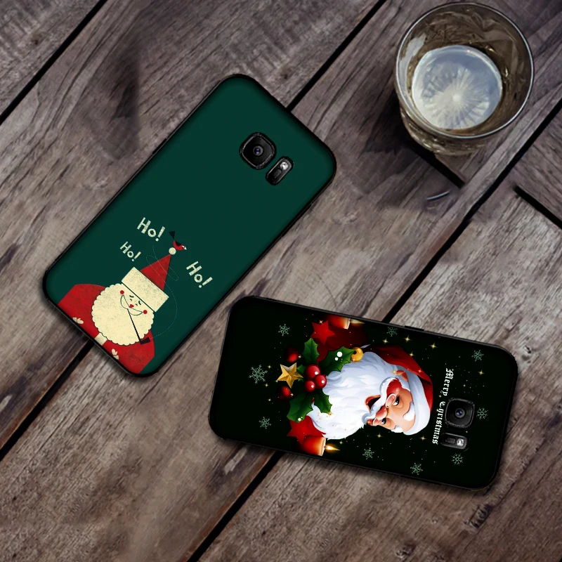 Рождественские огни Мягкий силиконовый чехол для телефона Samsung Galaxy S6 S8 край S7 S9