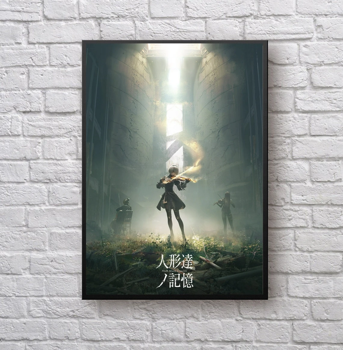 

Nier Automata, видеоигра, холст, плакат, домашняя фотография (без рамки)