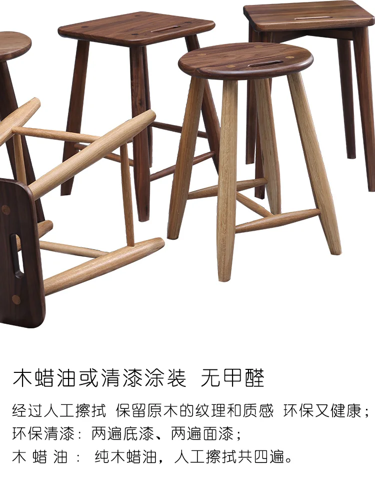 

Within three meters of the original Nordic Japanese-style solid wood stool square stool changing shoes stool makeup stool dining