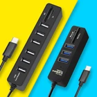 Muiti usb-хаб 3,0 USB C концентратор USB сплиттер 3,0 Тип C концентратор 3 порта USB-C Hab с SD кардридером все в одном для компьютера ноутбука док-станция