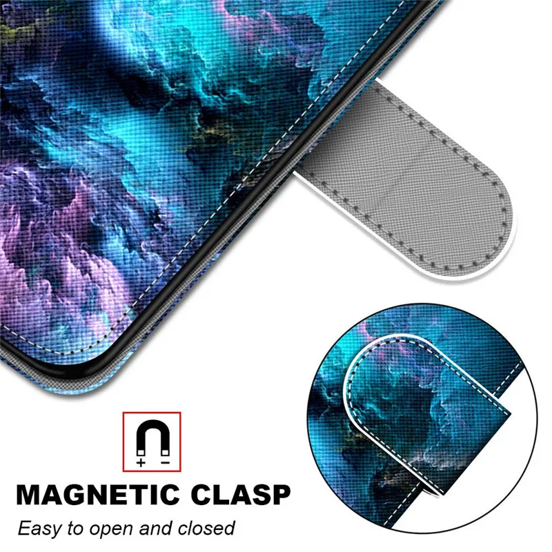 Футляр из искусственной кожи с рисунком для Meizu M6/M6T/Meiblue 6T/Meilan 6T, с подставкой и карманами для карт 15 Lite/M15.