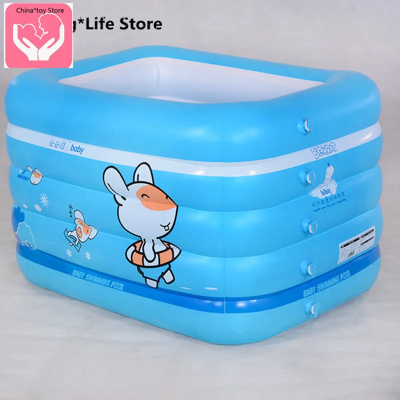 

Children's Inflatable Pool Home Indoor Bath Barrel Heightened Bathtub Swimming Pool Portable
