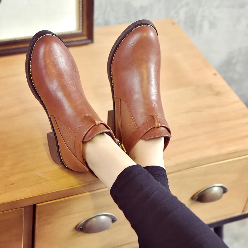 Ботинки челси женская обувь на платформе осенняя модная из натуральной кожи без