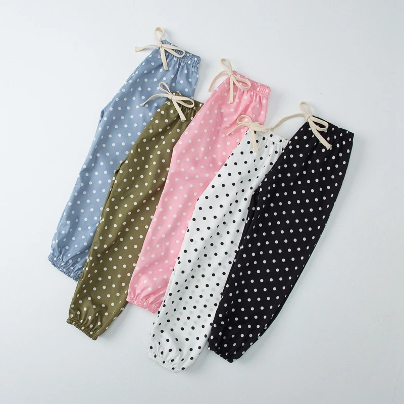 

Summer Baby Girls Trouser Fashion Dot Print Infant Kid Casual Bloomers Toddler Girls Loose Soft Pants Baby Clothing 2021