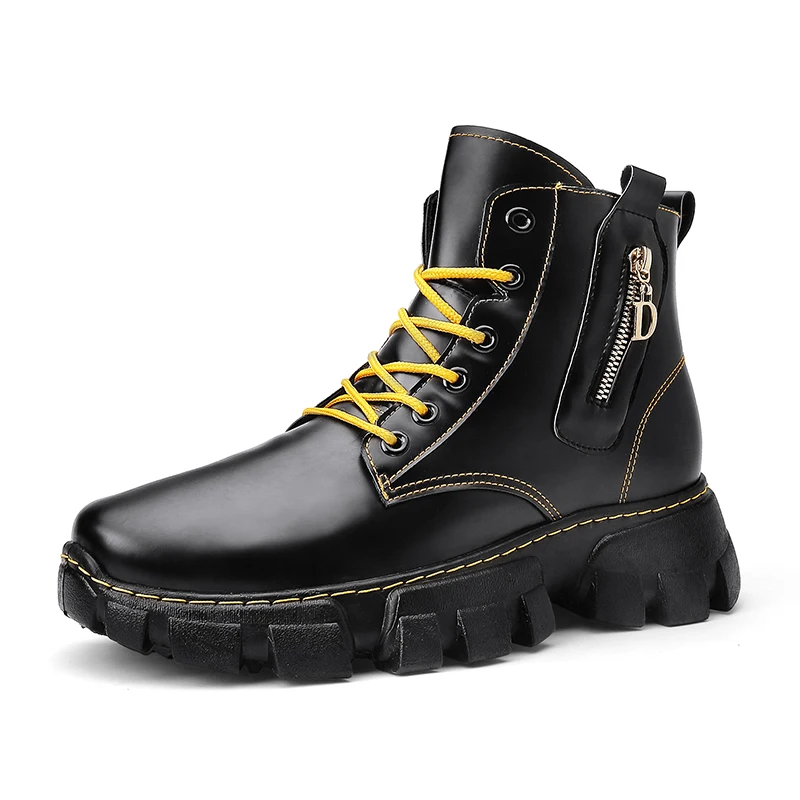 

2020 Winter Tactical Army Boots for Men Winter Genuine Leather Waterproof Rubber Men's Boots Safety Work Shoes Motorcycle Boots