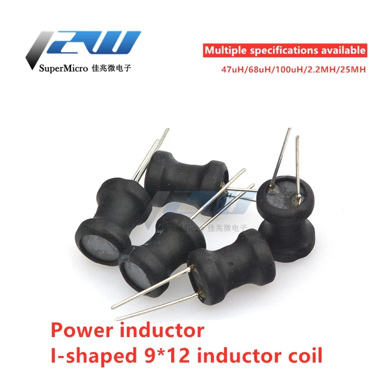5 шт./лот I-образная катушка силовой индуктивности 9*12 68 мкГн 100 2 мгн 25 47 |