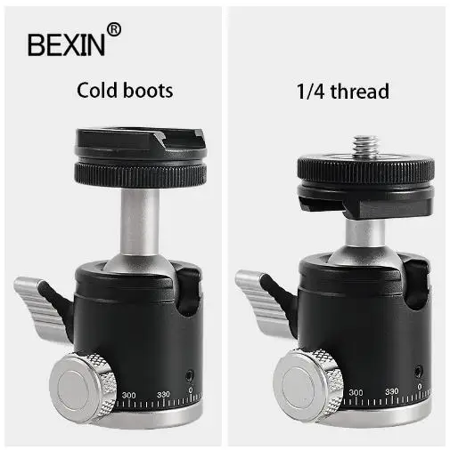 

Мини-Монопод BEXIN с шаровой головкой, тренога 360, панорамная головка с базовым адаптером для крепления на башмак для вспышки камеры dslr