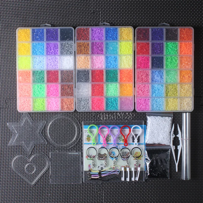 

72 Colors 2.6mm Hama Beads Set 3D Puzzles Toys Perler Beads for Children Tool Accessories Tools Pegboards Perlas de cuentas