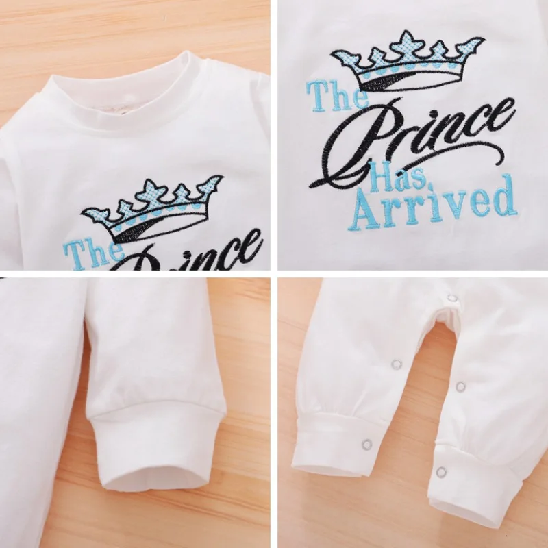 

Spring Autumn Baby Girl Boy Bodysuit Hat Newborn Romper Casual Letter Pattern Infant Long Sleeve Outfits Set