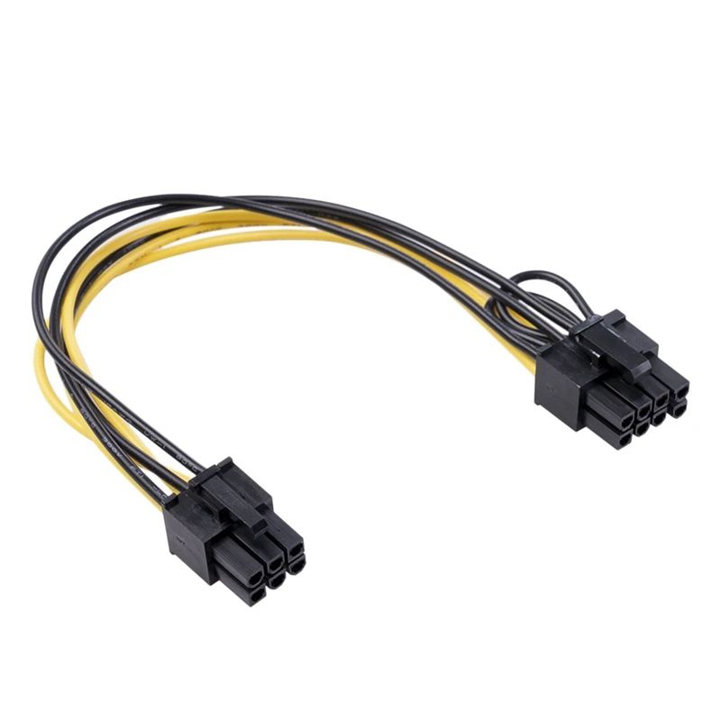 

HOT-6Pin женский 8Pin женский направляющий рельс для Тип Графика карты Питание адаптер кабель (20 см)